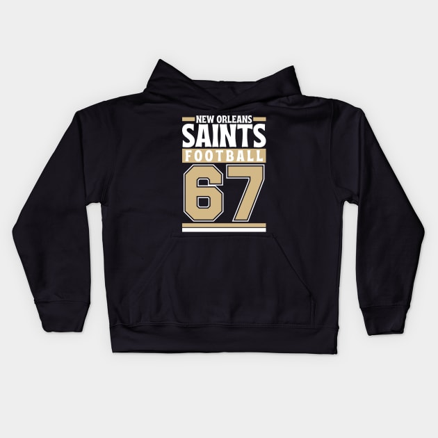 New Orleans Saints 1967 American Football Edition 3 Kids Hoodie by Astronaut.co